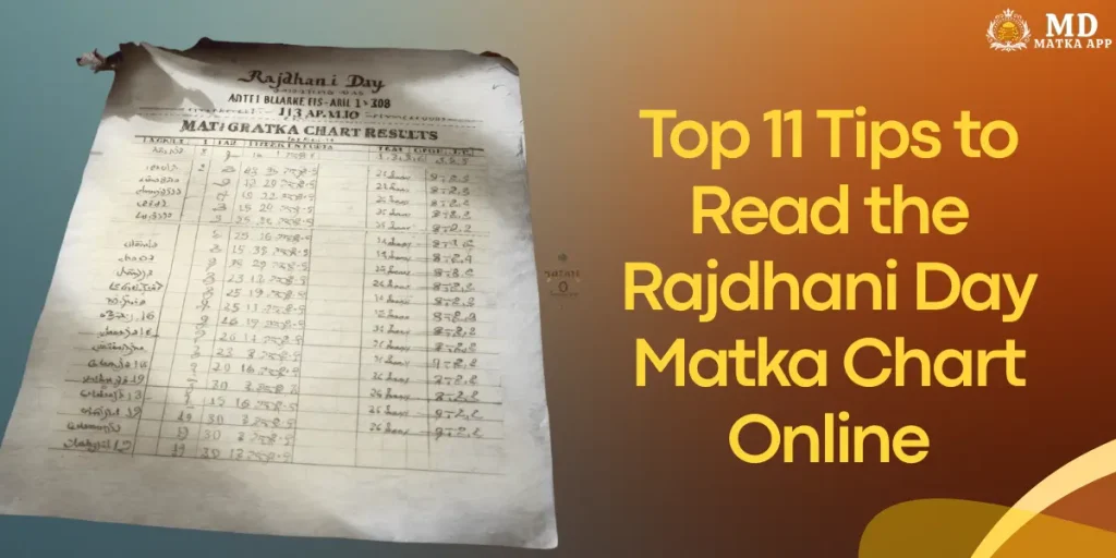rajdhani day matka​